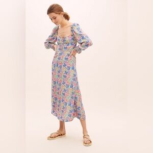 Faithfull the Brand Mathilde Midi Dress in Jemima Floral